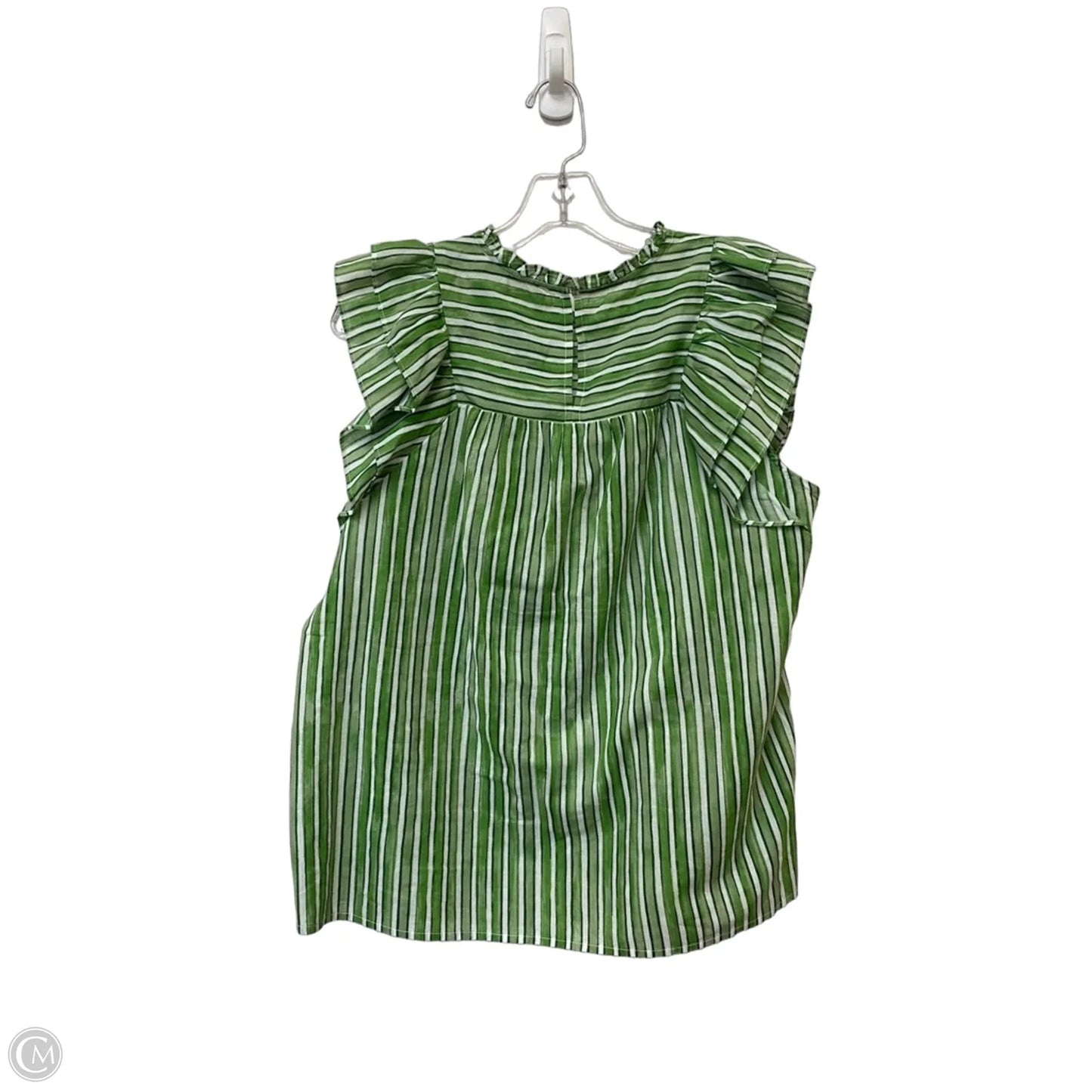 Top Sleeveless By Loft In Green, Size: M