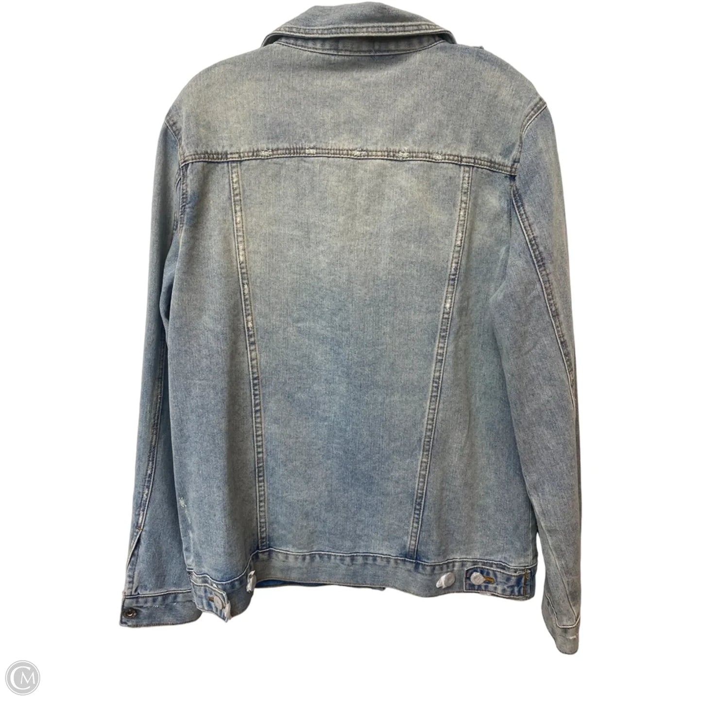 Jacket Denim By Clothes Mentor In Blue Denim, Size: Xxl