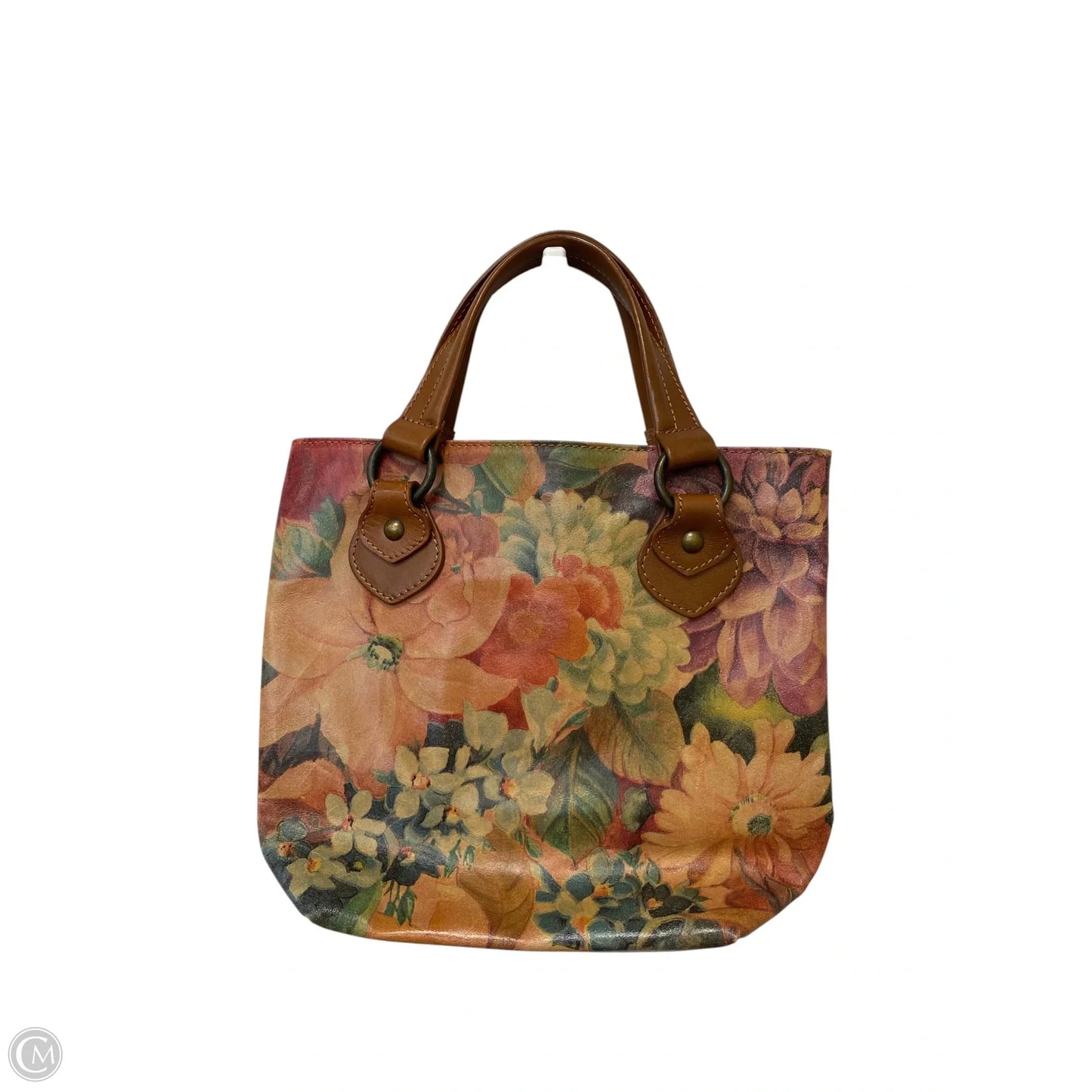 Handbag Leather By Cmc, Size: Medium