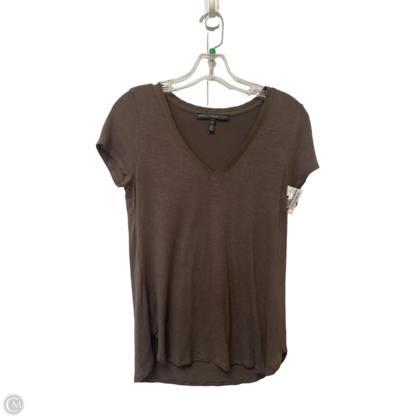 Top Short Sleeve By White House Black Market In Brown, Size: Xs