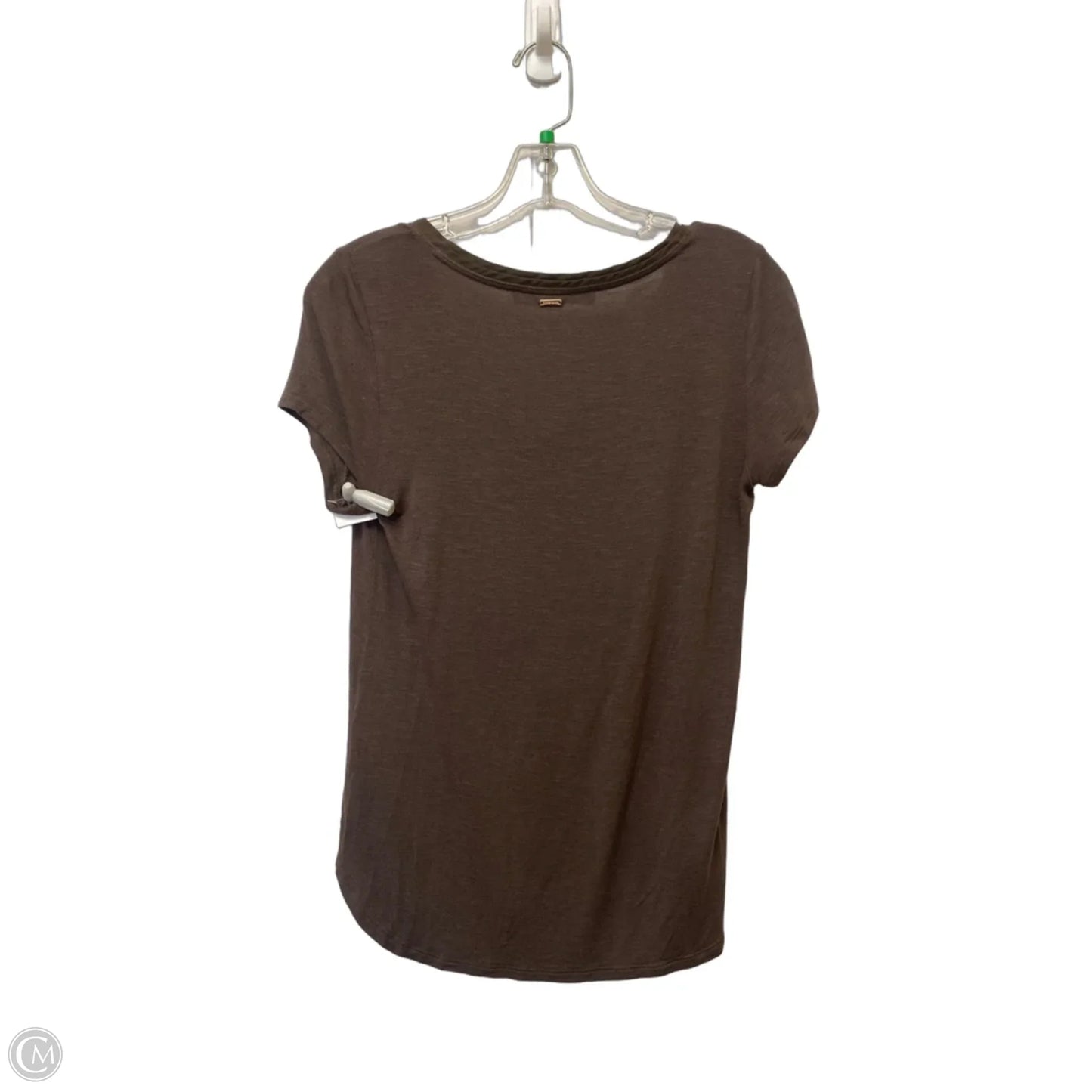 Top Short Sleeve By White House Black Market In Brown, Size: Xs