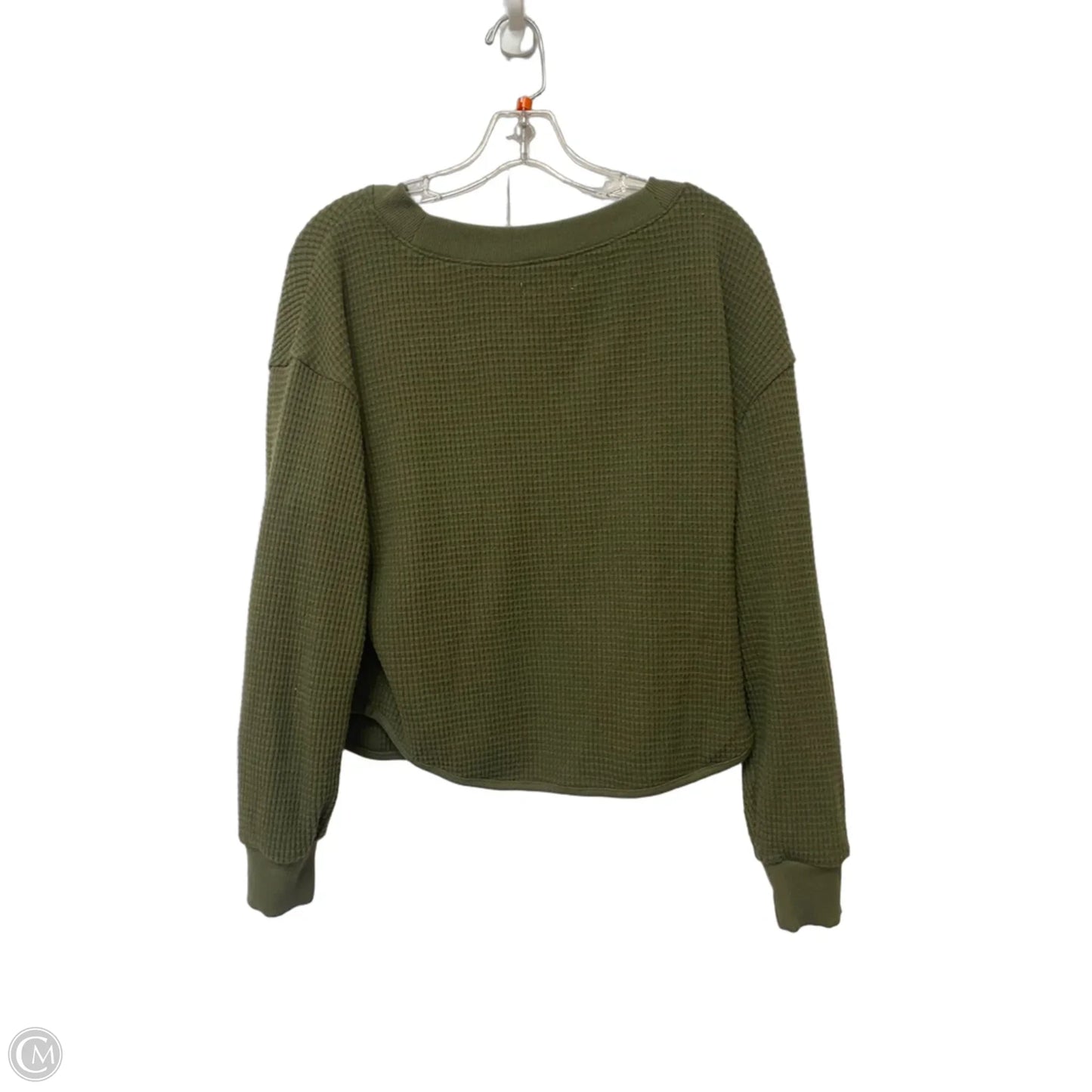 Top Long Sleeve By Madewell In Green, Size: M