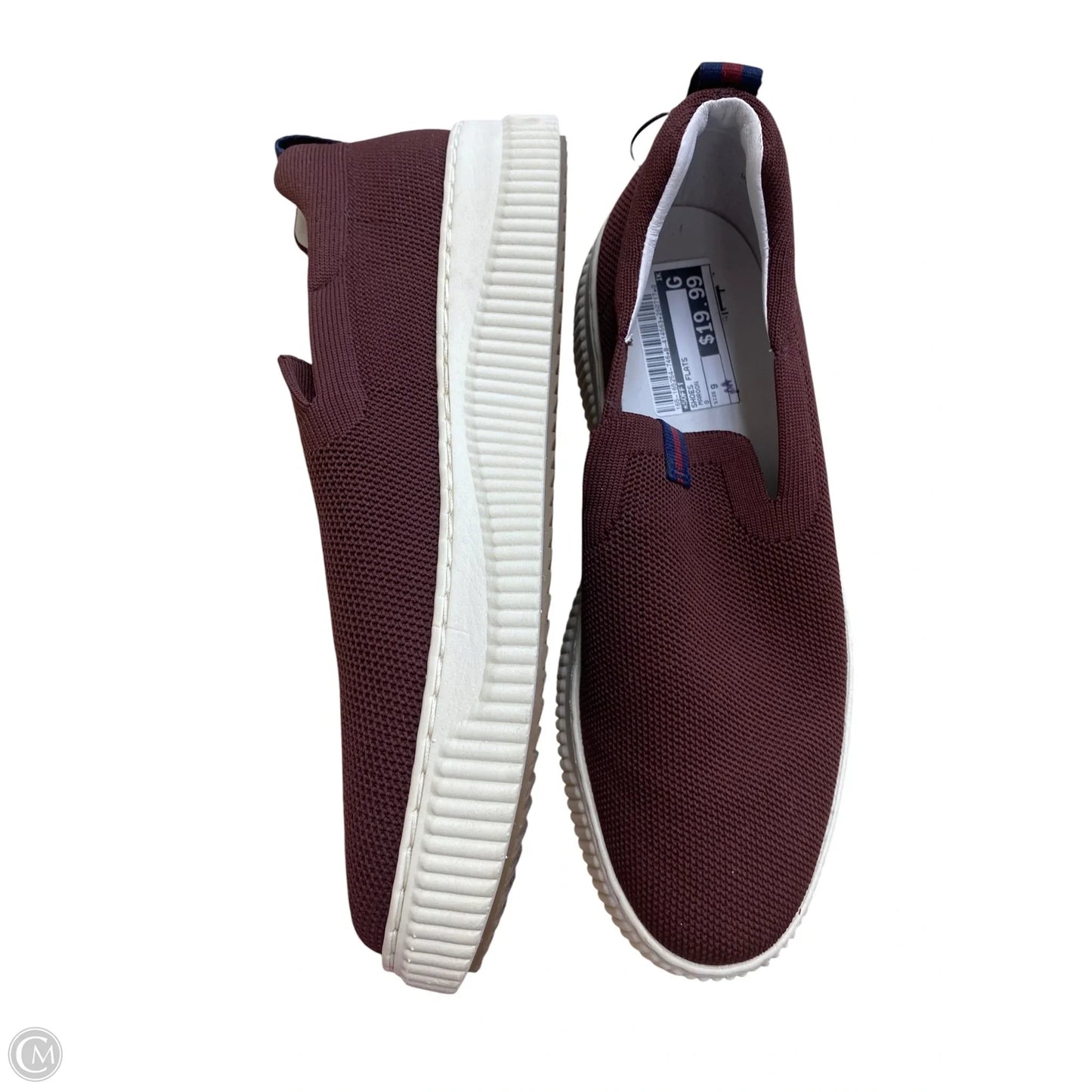 Shoes Flats By Sofft In Maroon, Size: 9