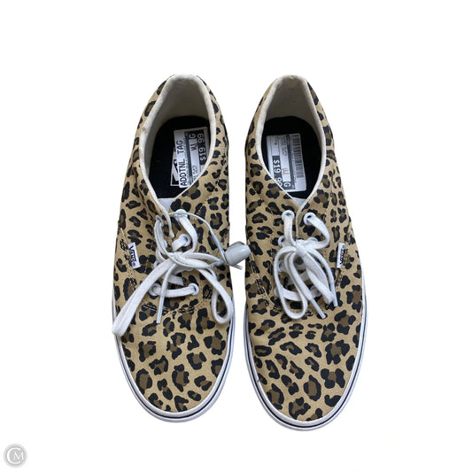 Shoes Flats By Vans In Animal Print, Size: 9