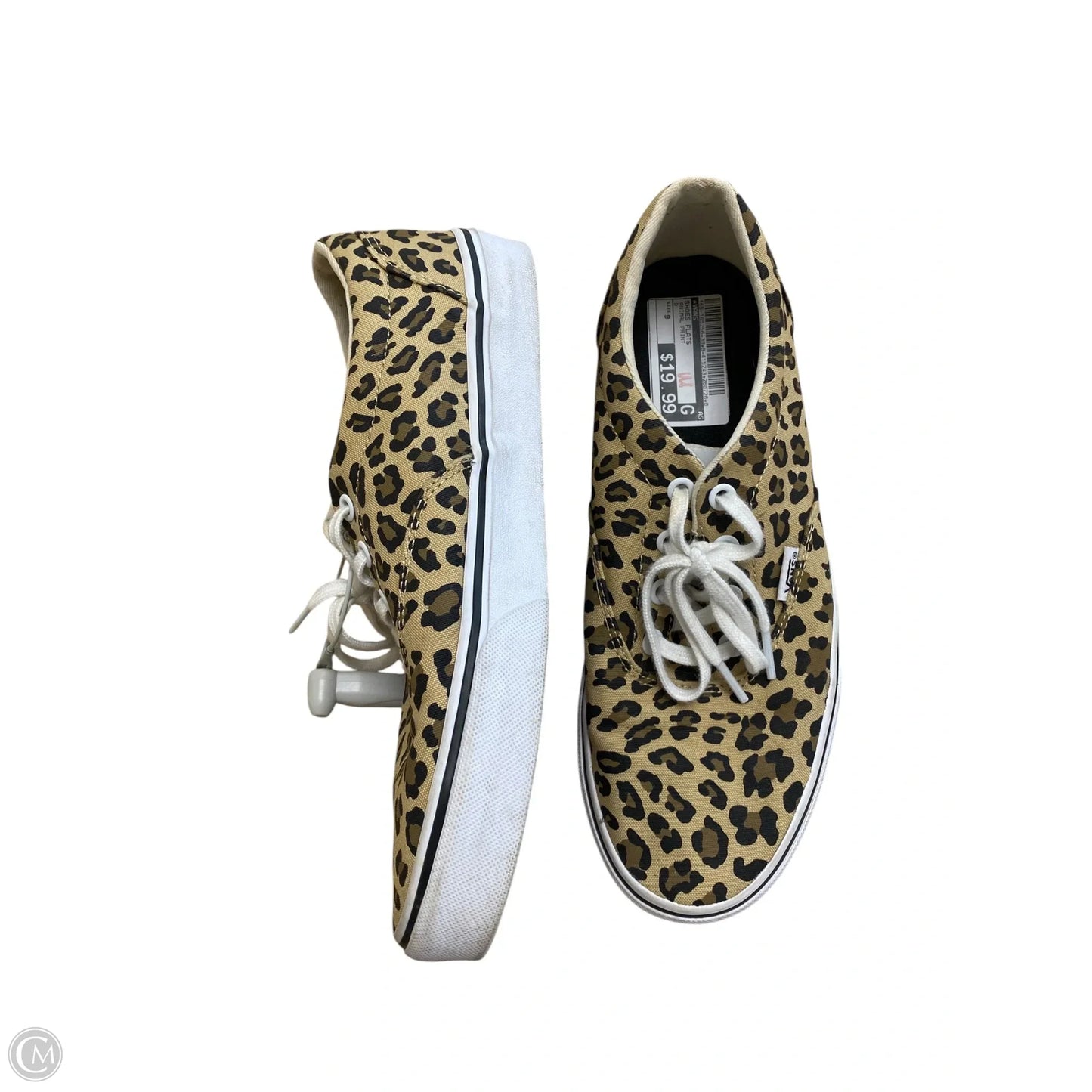 Shoes Flats By Vans In Animal Print, Size: 9