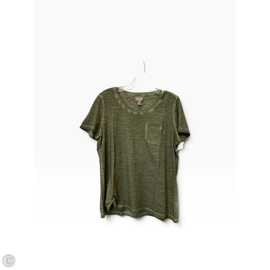 Top Short Sleeve By Chicos In Green, Size: S