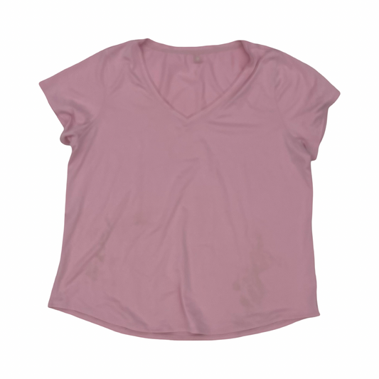Athletic Top Ss By Mta Pro In Pink, Size:Xl