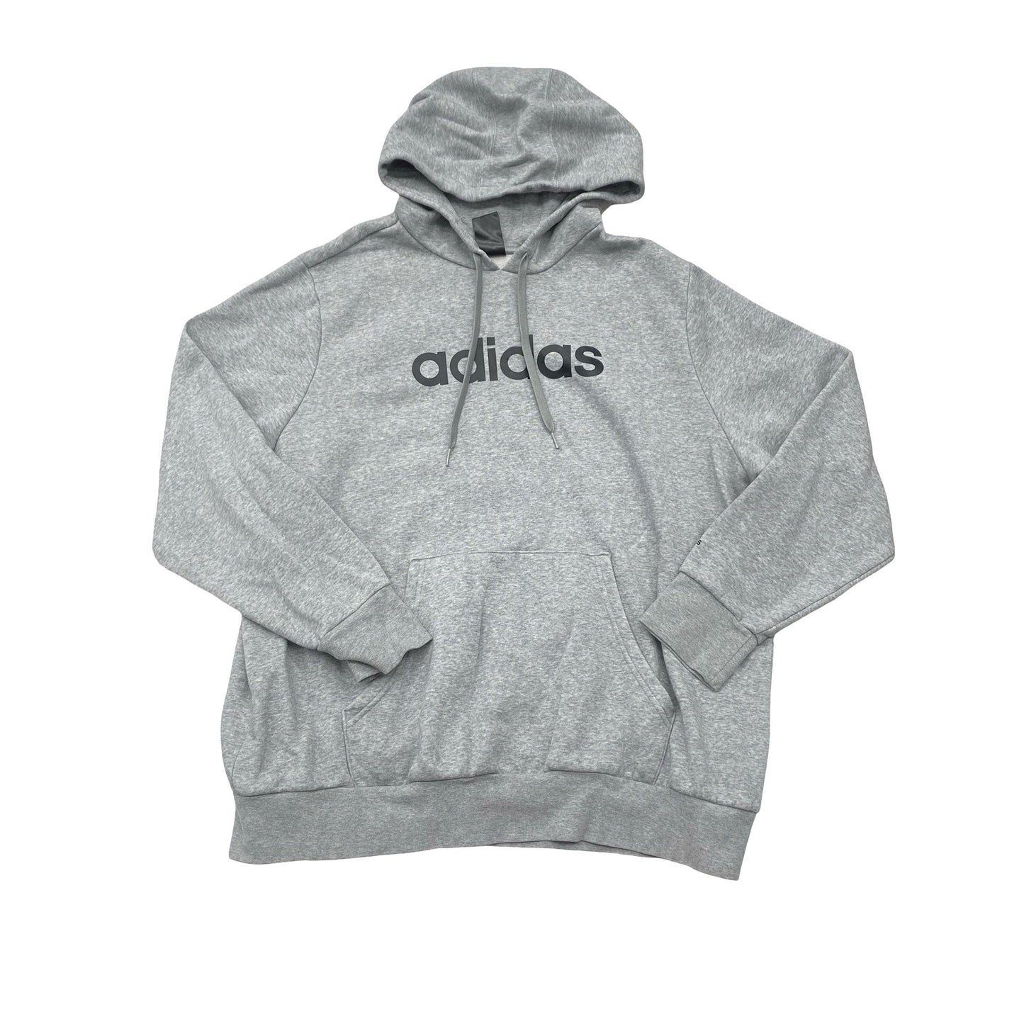 Athletic Sweatshirt Hoodie By Adidas In Grey, Size:2X