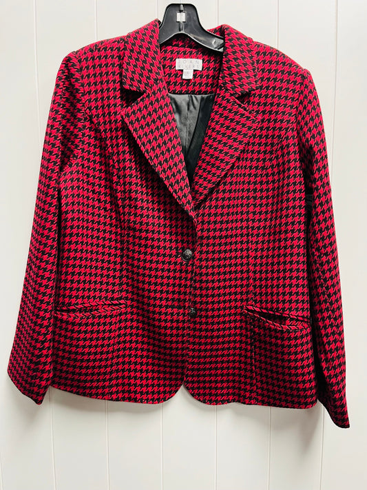 Red Black Blazer Joan Rivers, Size 12