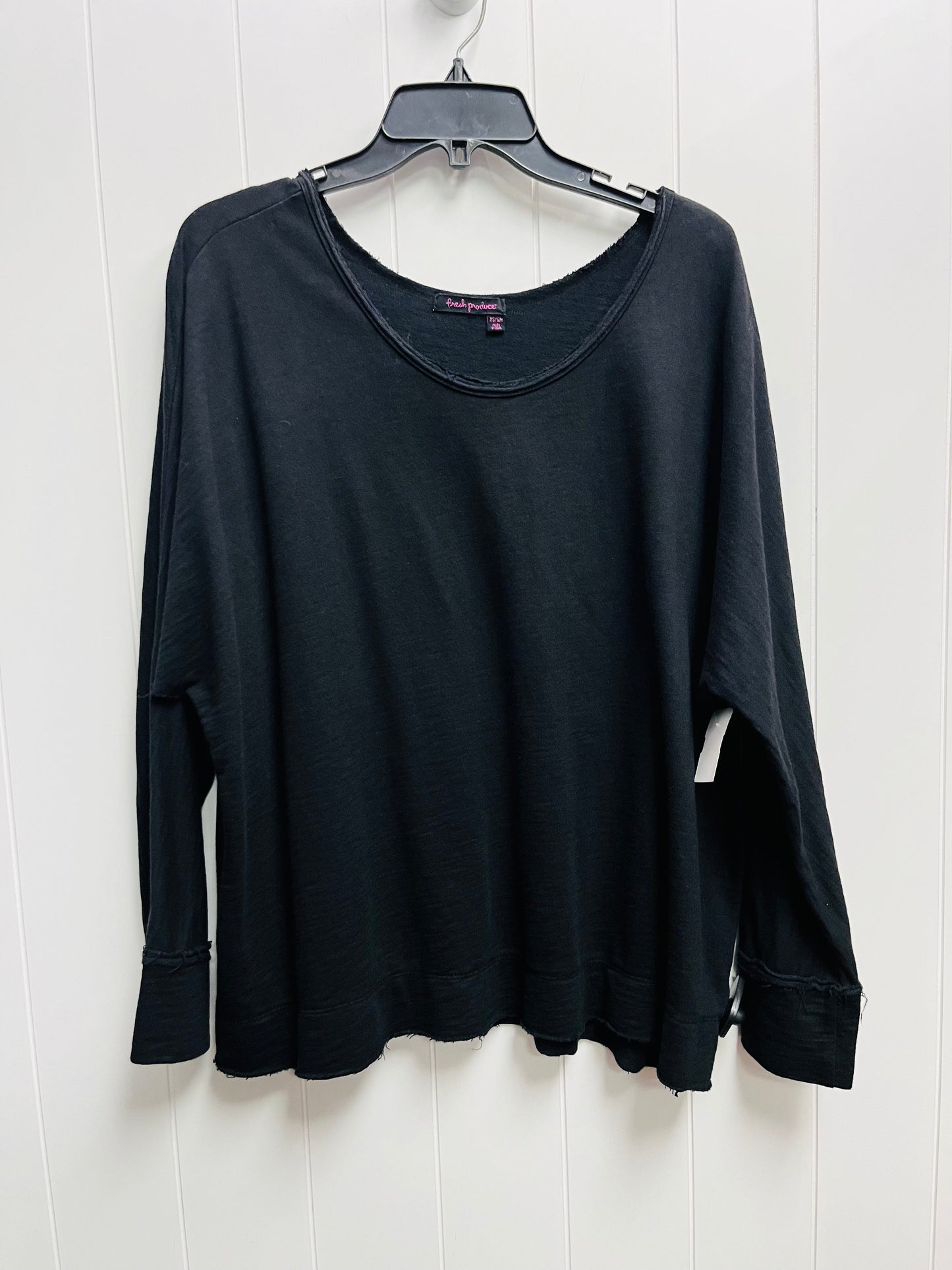 Top Long Sleeve By Fresh Produce In Black, Size: Xs