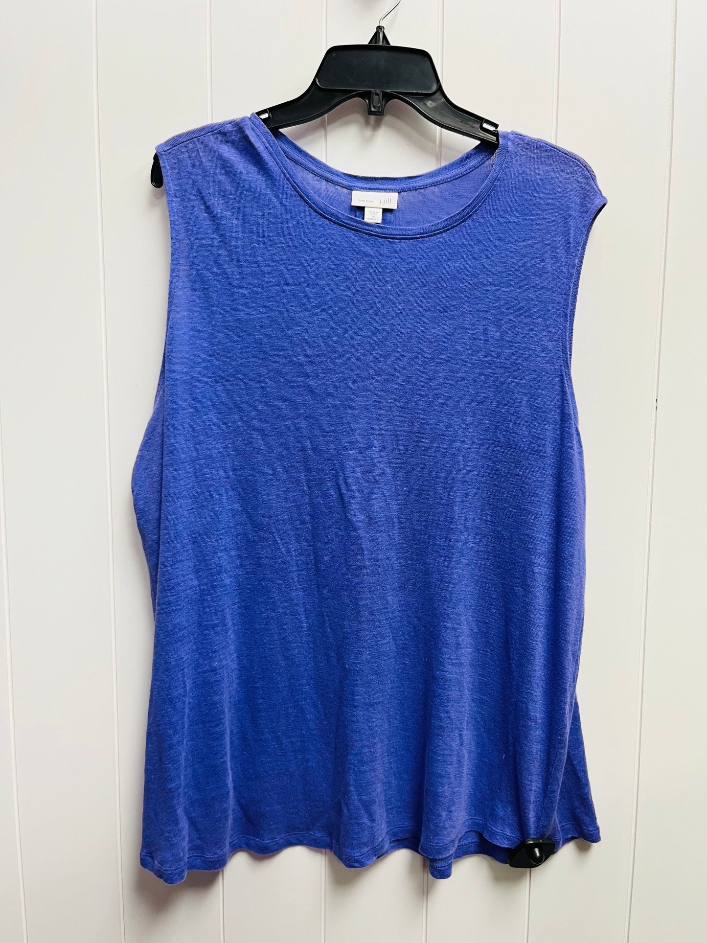 Purple Top Sleeveless Basic J. Jill, Size 2x