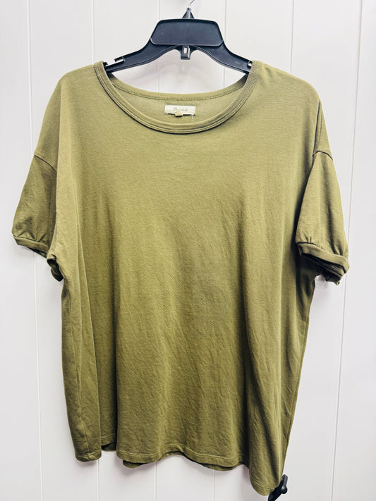 Top Short Sleeve Basic By Madewell In Green, Size: Xl