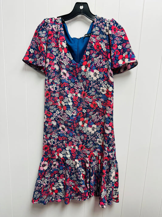 Dress Casual Short By Bcbg In Blue & Pink, Size: M