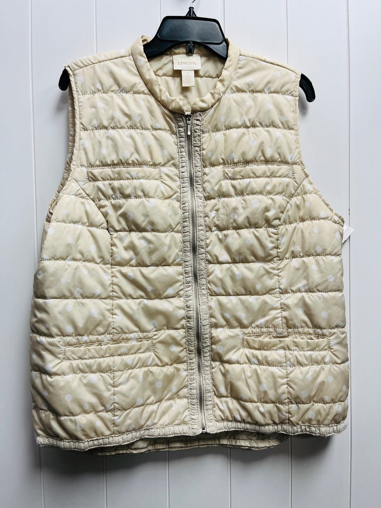 Tan Vest Puffer & Quilted Chicos, Size Xl