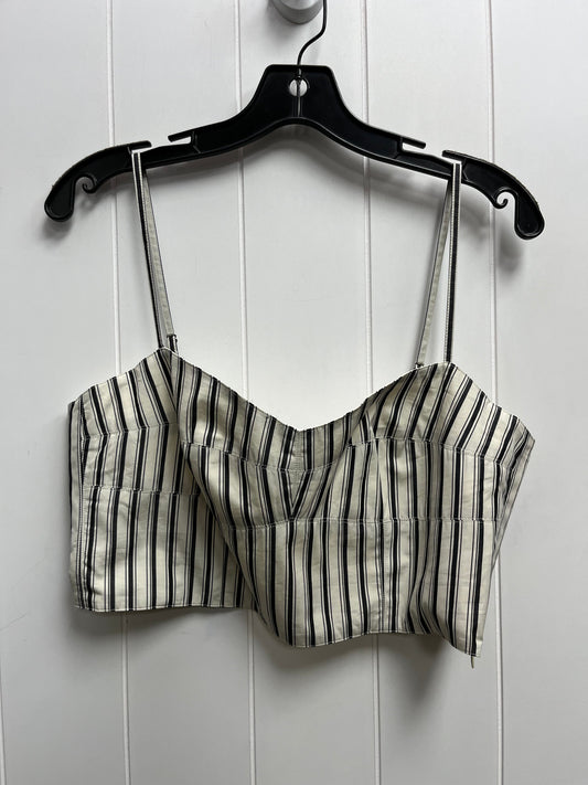 Grey & White Top Sleeveless Theory, Size M