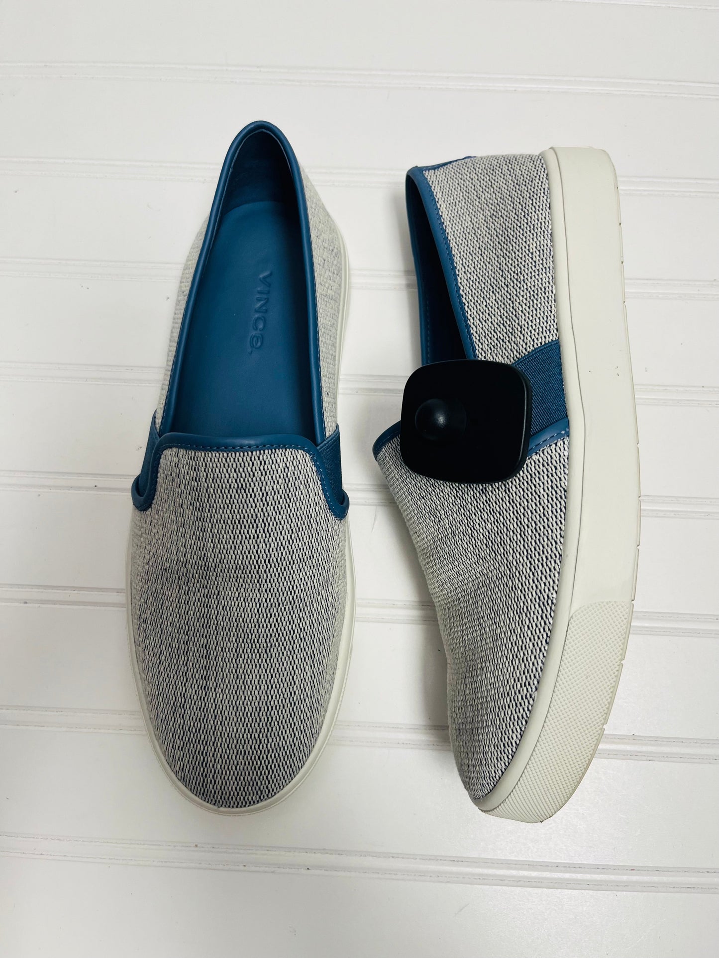 Blue & White Shoes Flats Vince, Size 7.5
