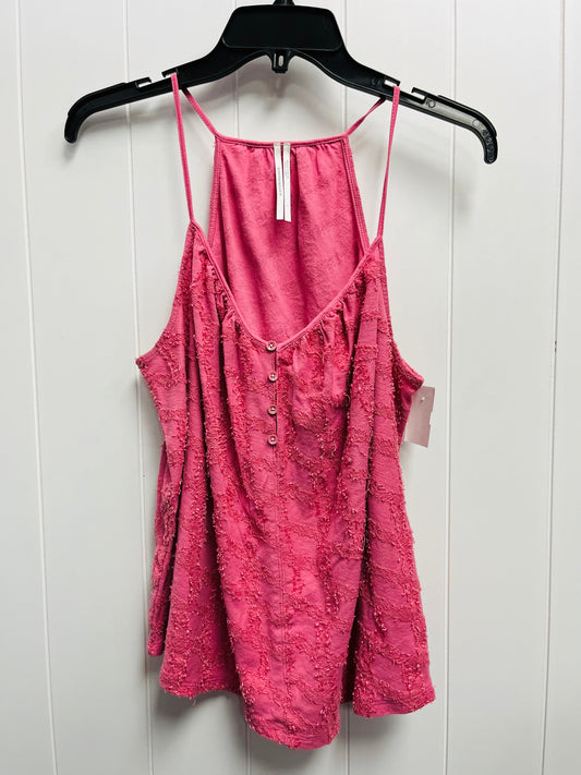 Pink Top Sleeveless Anthropologie, Size L