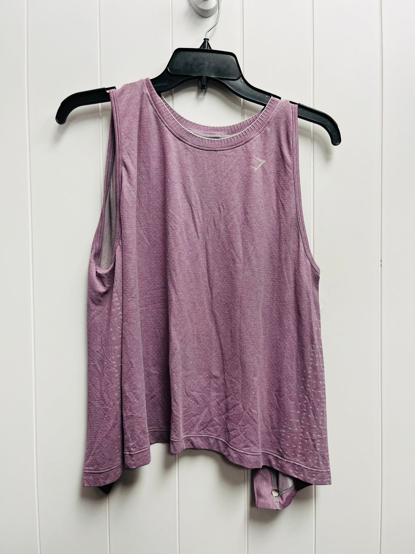 Purple Athletic Tank Top Gym Shark, Size S