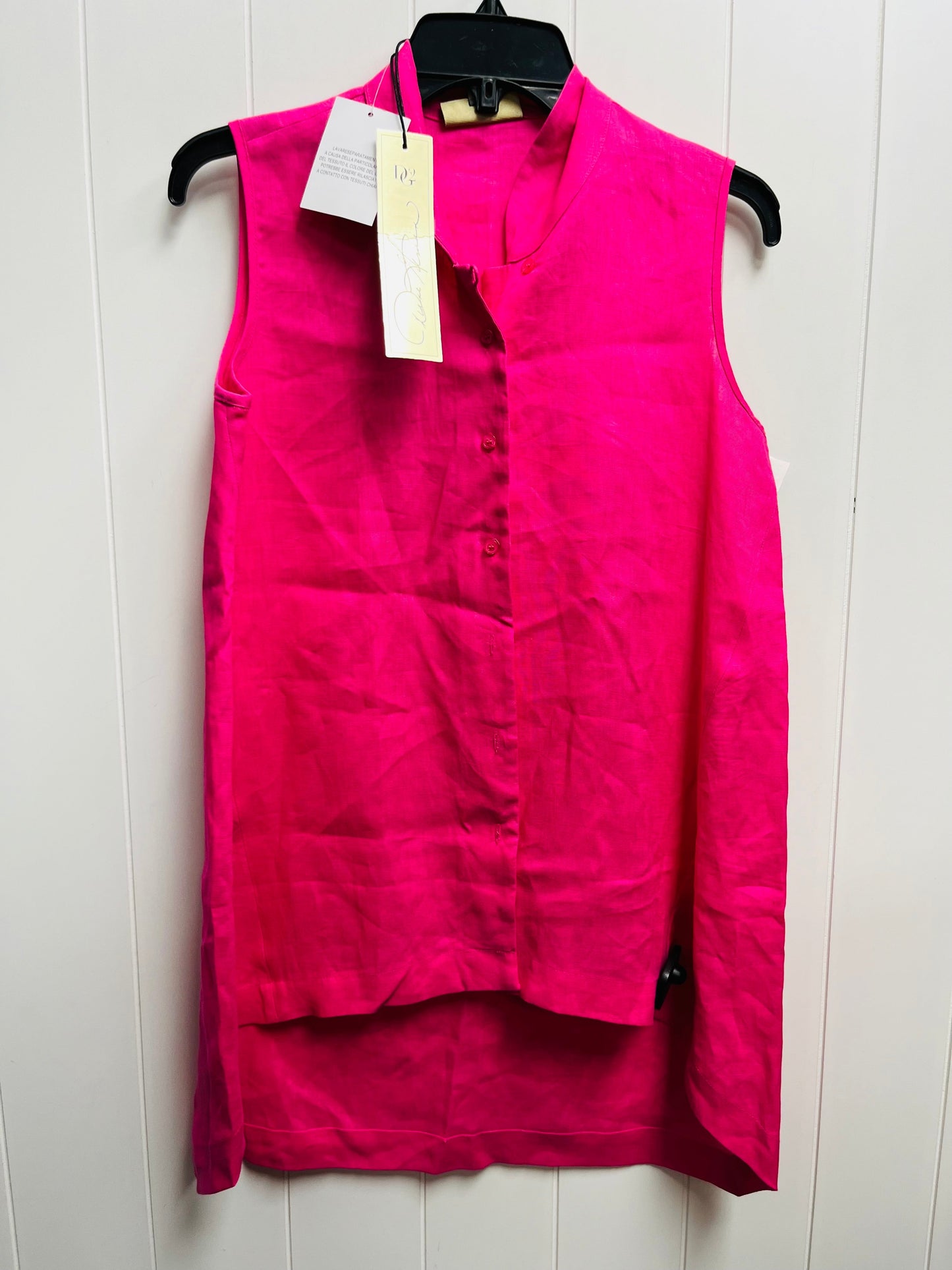 Pink Tunic Sleeveless Diane Gilman, Size Xs