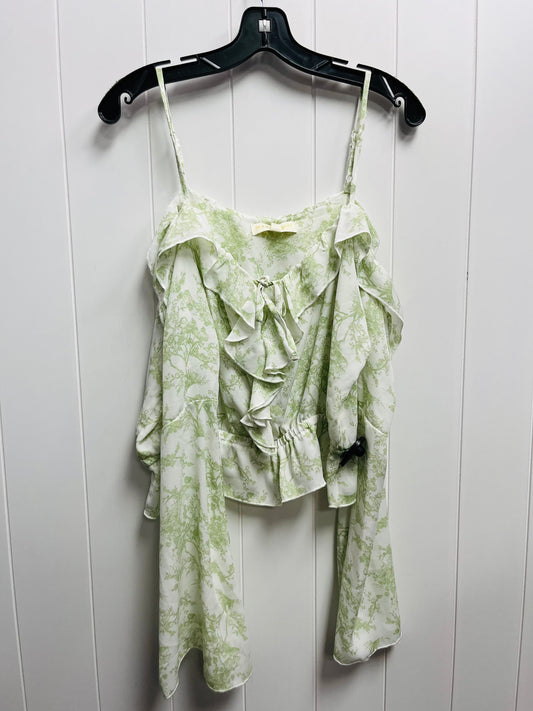 Green Blouse Long Sleeve Madden Girl, Size Xl