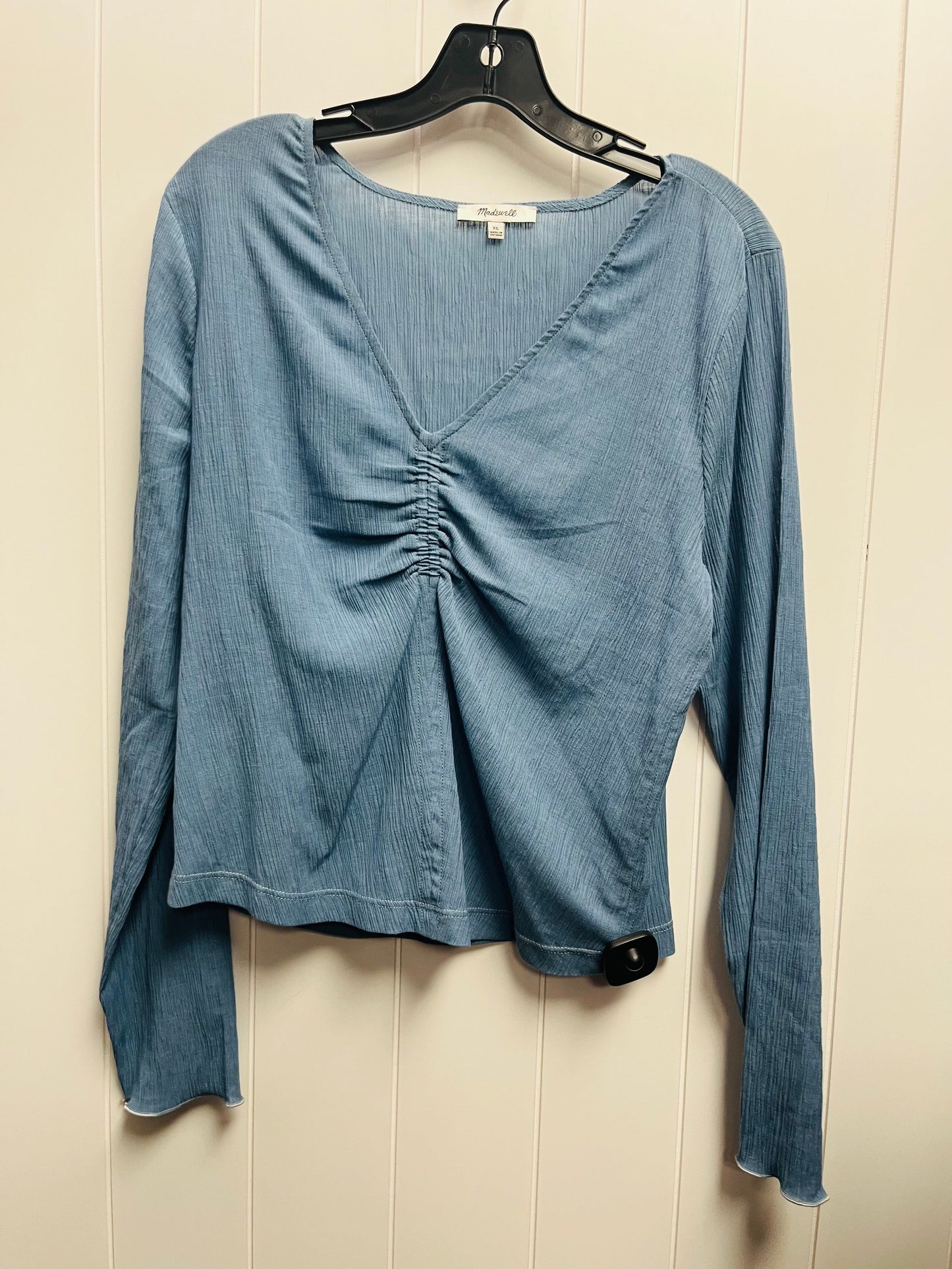 Blue Top Long Sleeve Madewell, Size Xl