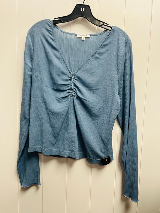 Blue Top Long Sleeve Madewell, Size Xl