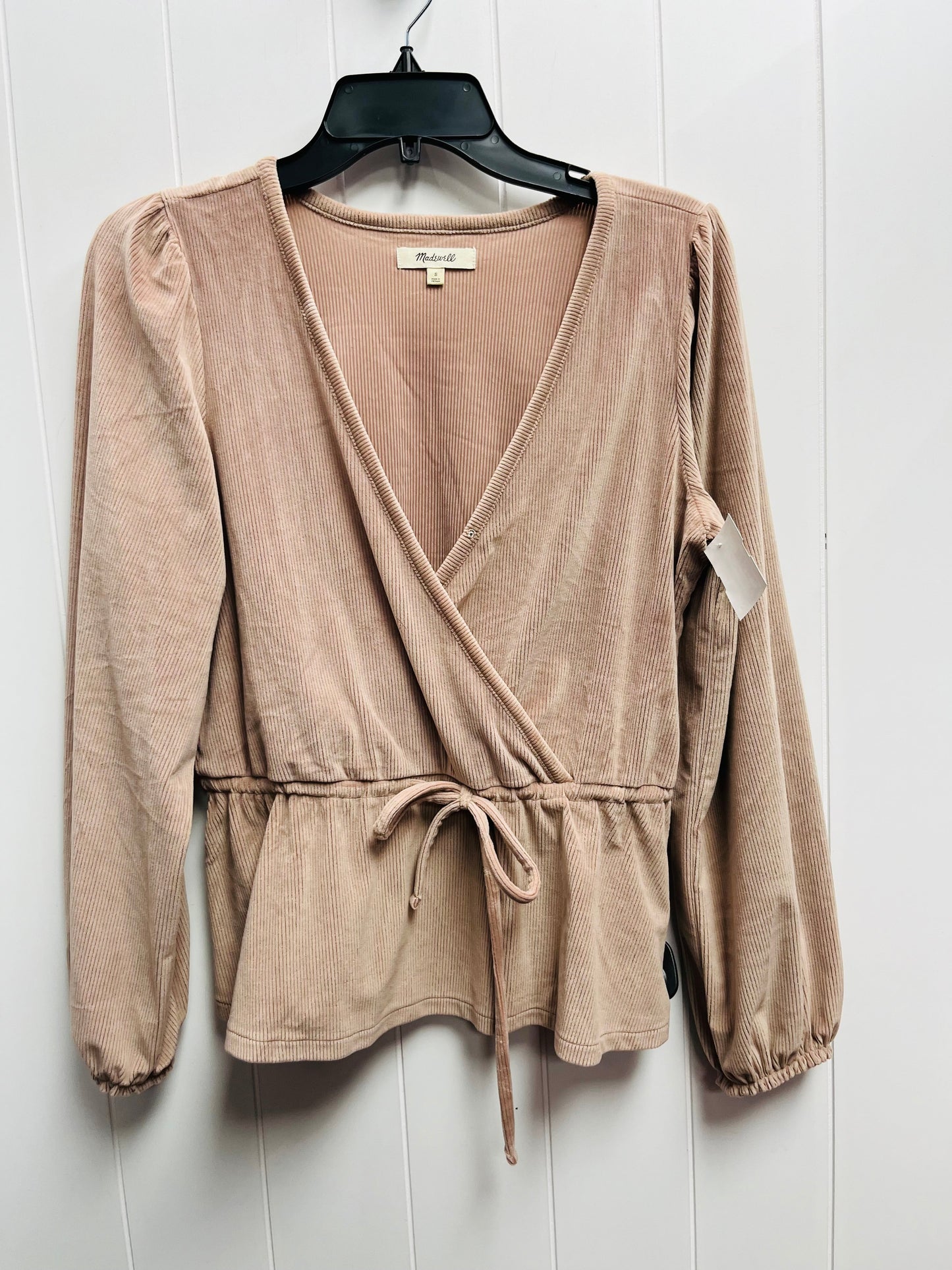 Top Long Sleeve By Madewell In Mauve, Size: S