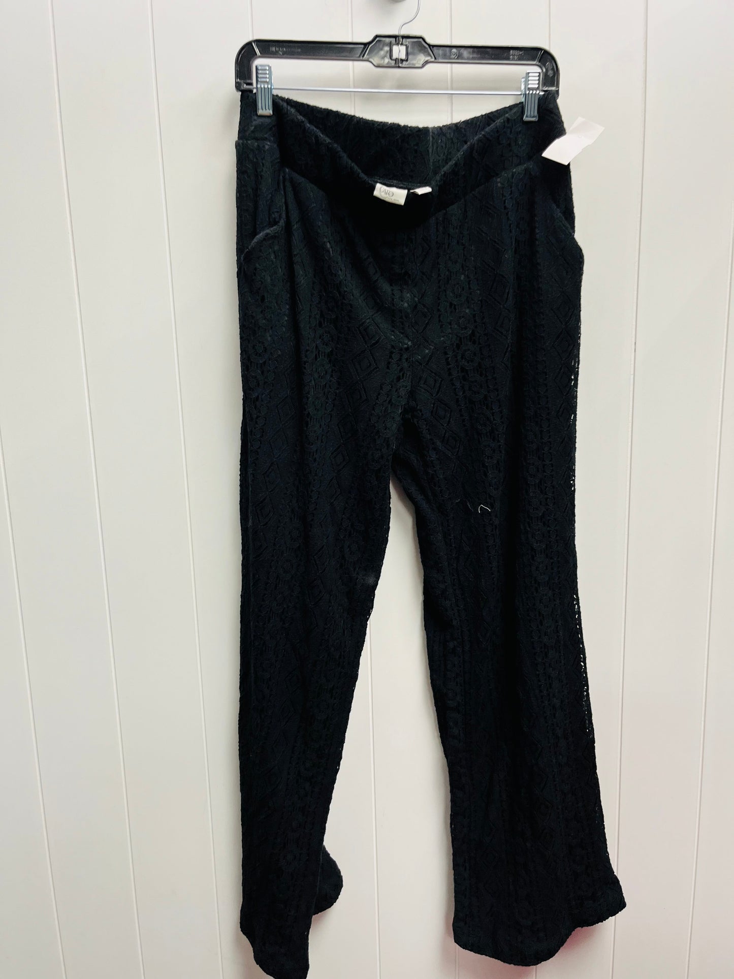 Pants Wide Leg By Cato In Black, Size: L