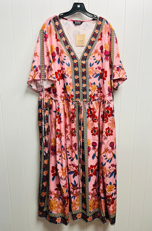 Floral Print Dress Casual Maxi bloomchic, Size 22