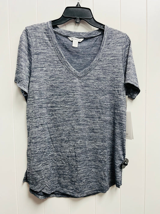 Blue Athletic Top Short Sleeve Athleta, Size M