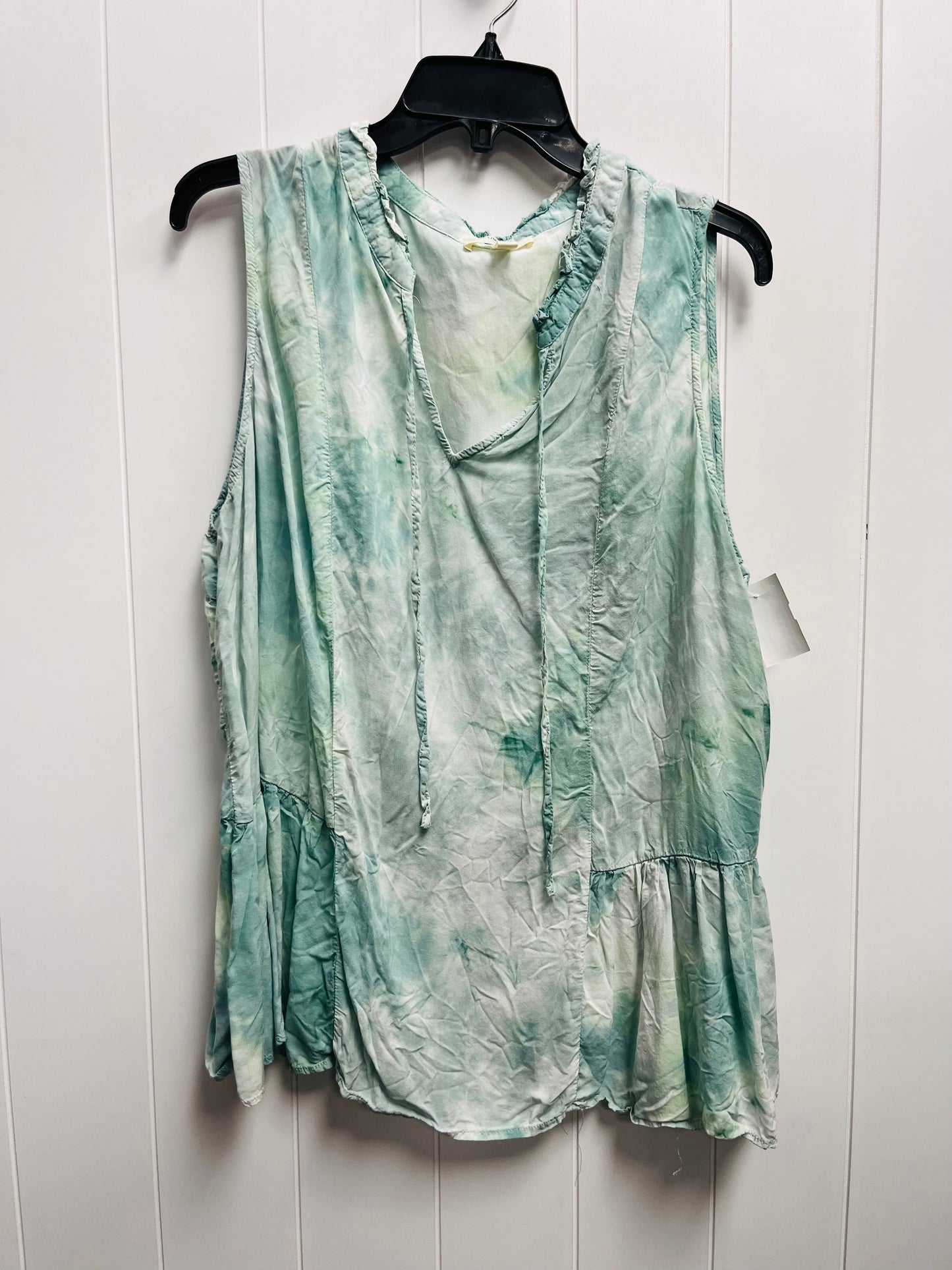 Green Top Sleeveless Clothes Mentor, Size 2x