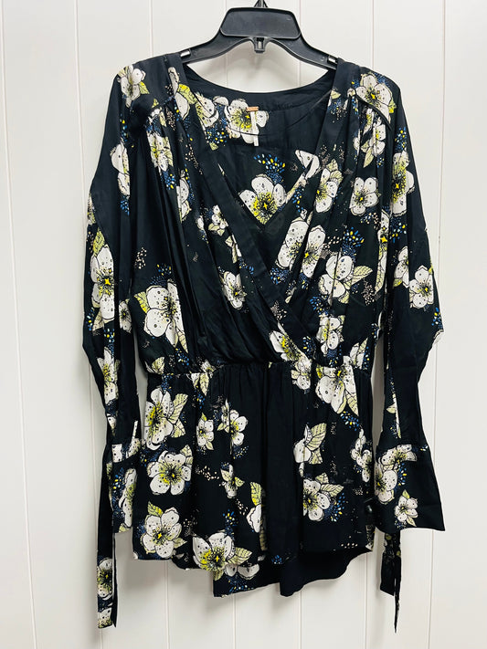 Black & White Tunic Long Sleeve Free People, Size S