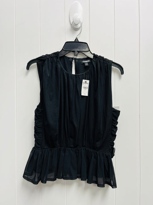 Top Short Sleeve By Express In Black, Size: M