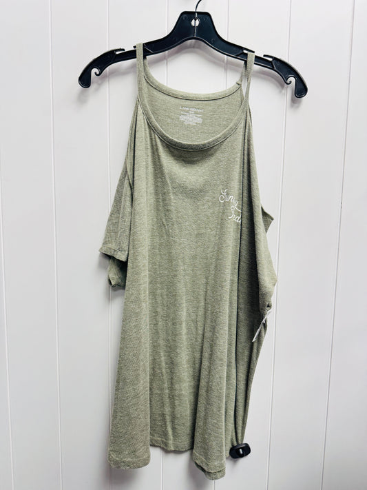 Top Short Sleeve By Lane Bryant In Green, Size: 18