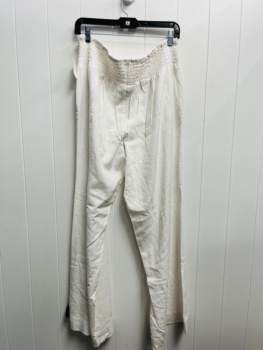 Pants Linen By Cato In White, Size: L