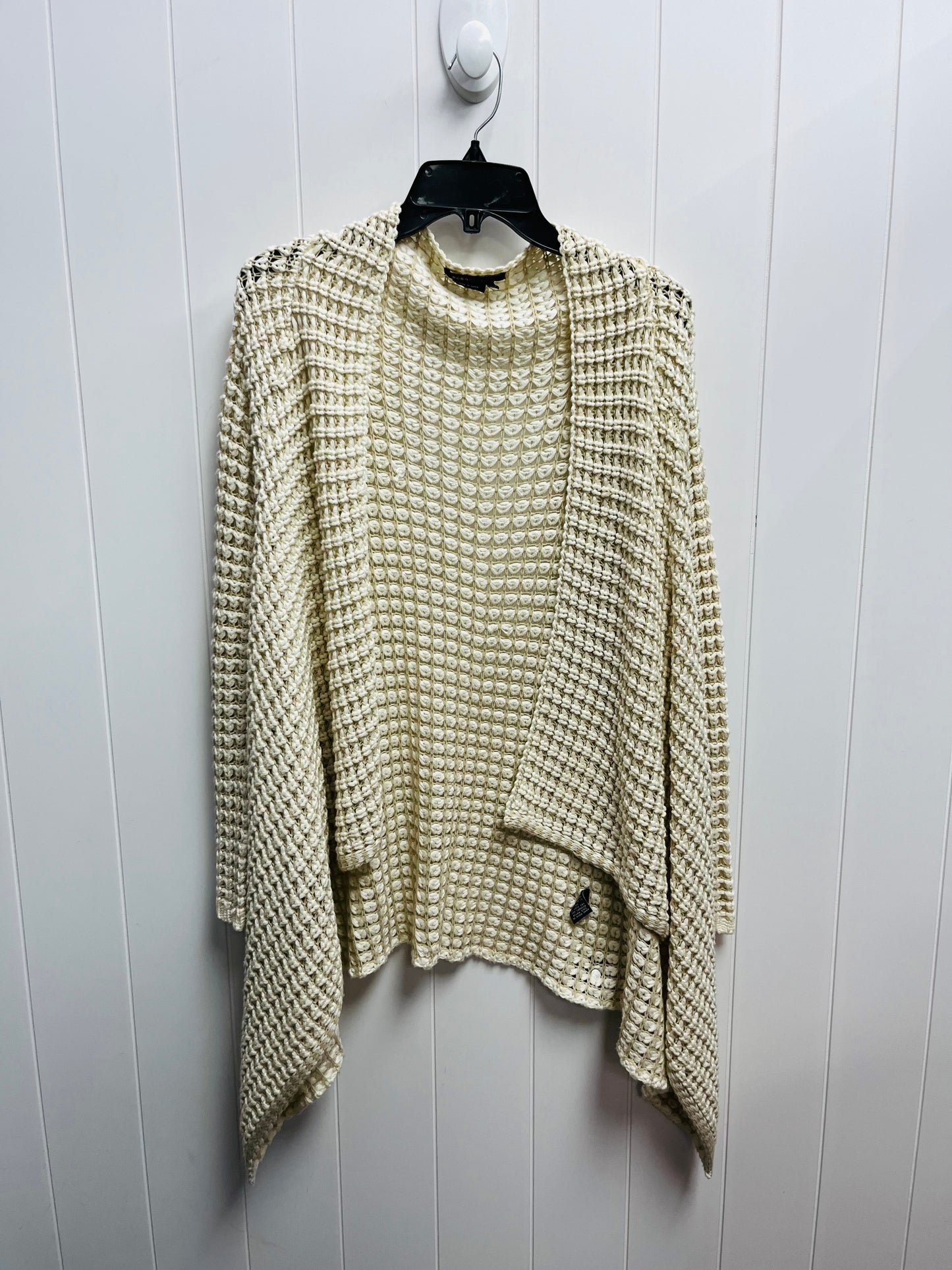 Sweater Cardigan By Bcbgmaxazria In Tan & White, Size: M