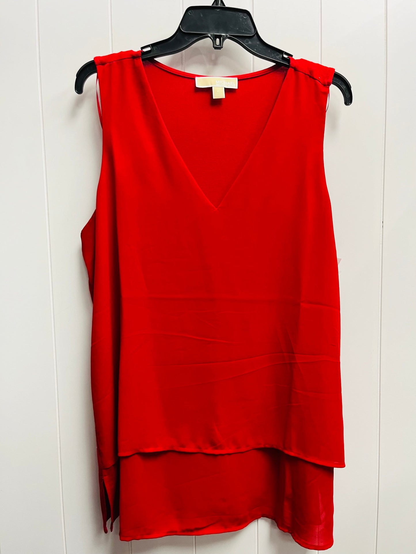 Top Sleeveless By Michael By Michael Kors In Red, Size: Xl