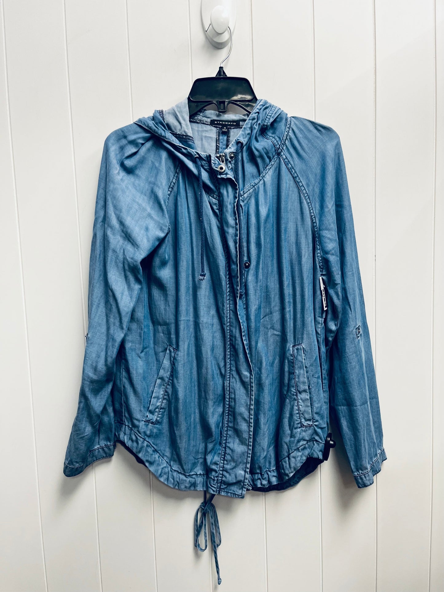 Jacket Other By Staccato In Blue Denim, Size: M