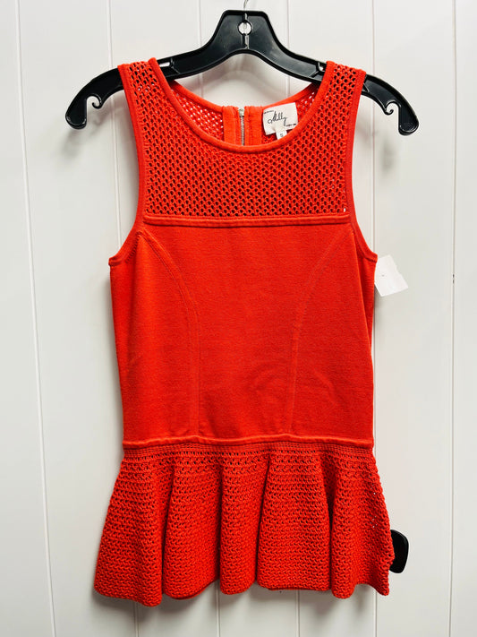 Top Sleeveless Designer By Milly In Red, Size: S