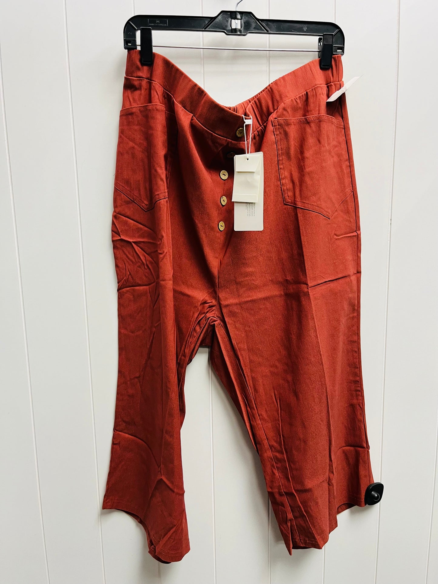 Capris By BLOOMCHIC In Orange, Size: 22