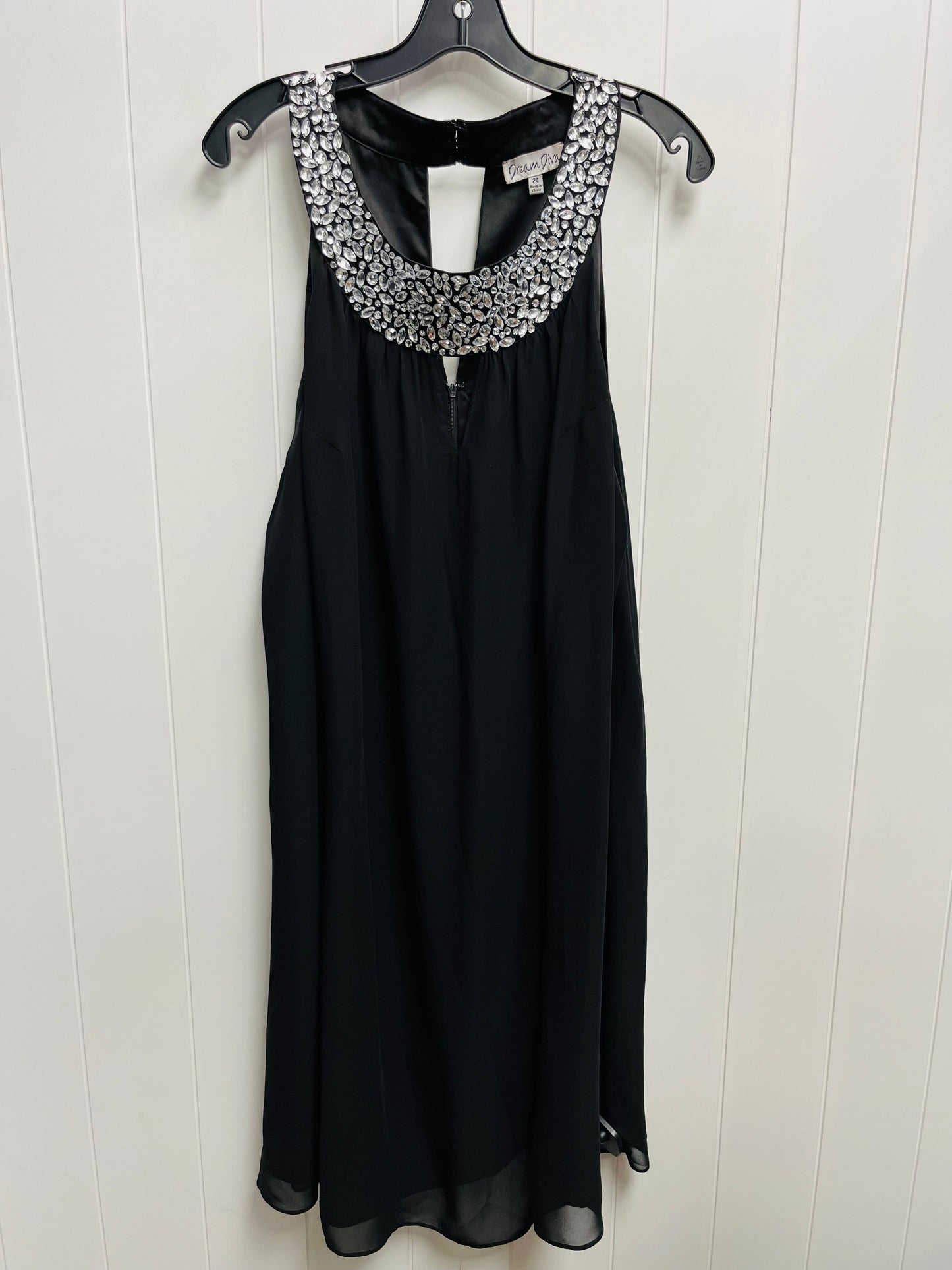 Dress Party Short By DREAM DIVA In Black, Size: 24