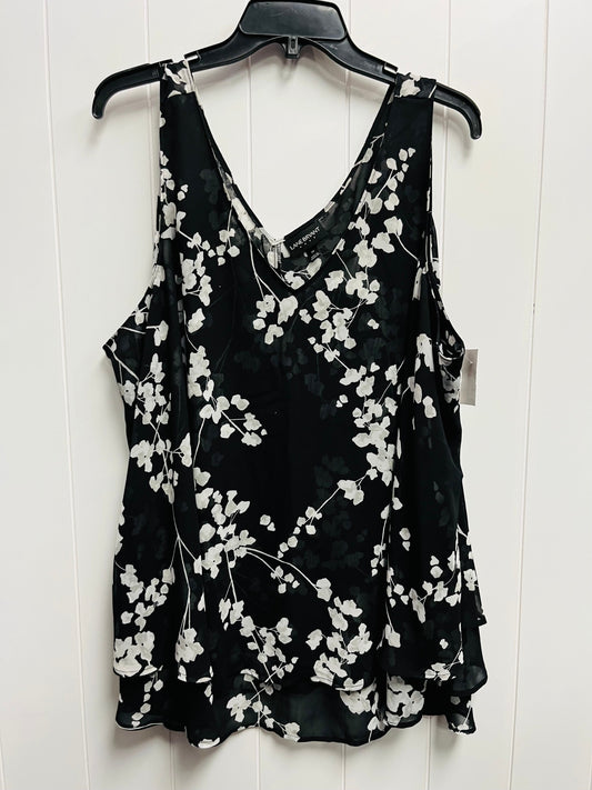 Blouse Sleeveless By Lane Bryant In Black & White, Size: 24