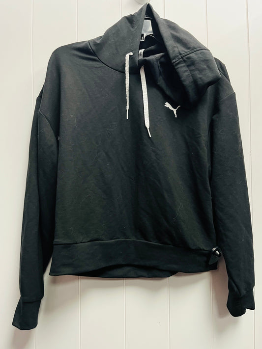 Athletic Sweatshirt Hoodie By Puma In Black, Size: S