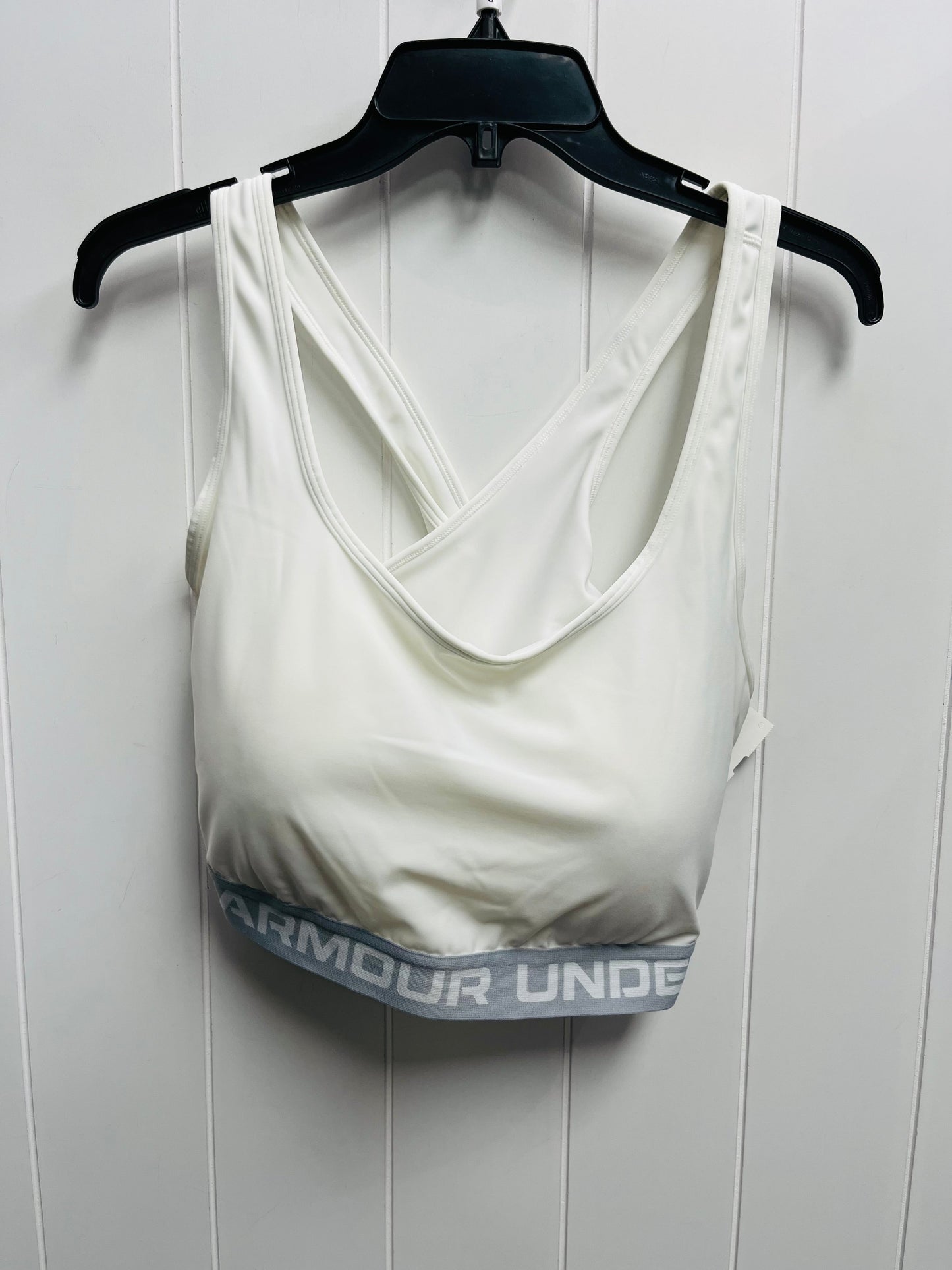 Athletic Bra By Under Armour In White, Size: 3x