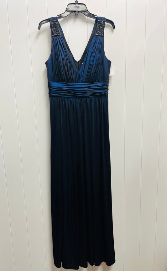 Dress Party Long By Calvin Klein In Blue, Size: 12