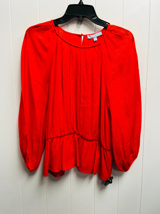 Top Long Sleeve By Antonio Melani In Red, Size: M