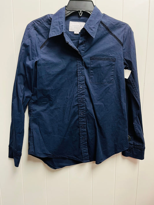 Top Long Sleeve By Tuckernuck In Navy, Size: S