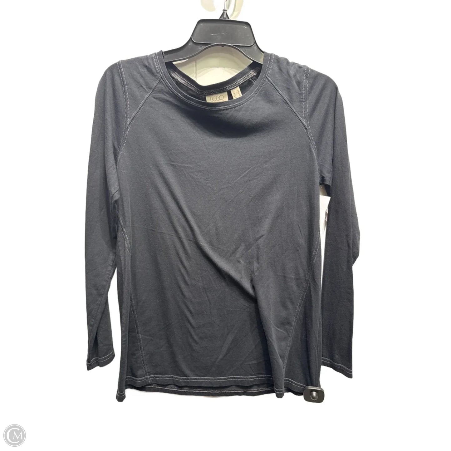 Top Long Sleeve Basic By Logo In Black, Size: Xs