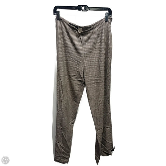 Pants Designer By Escada In Brown & Cream, Size: M