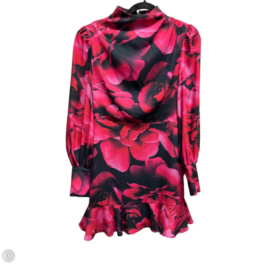 Dress Party Short By Express In Black & Pink, Size: S